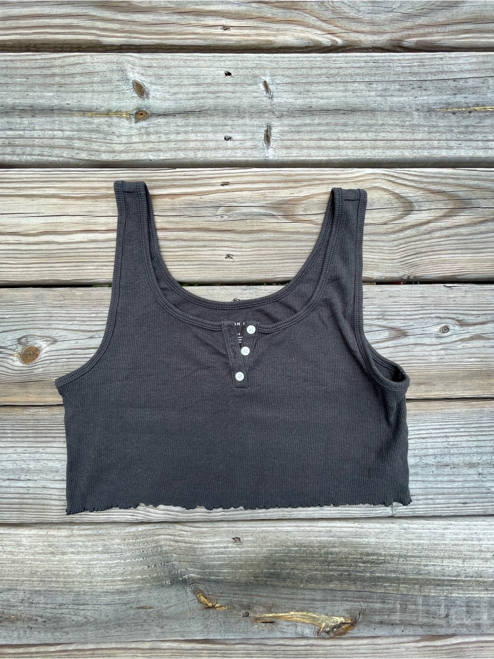 AE charcoal grey tiny top